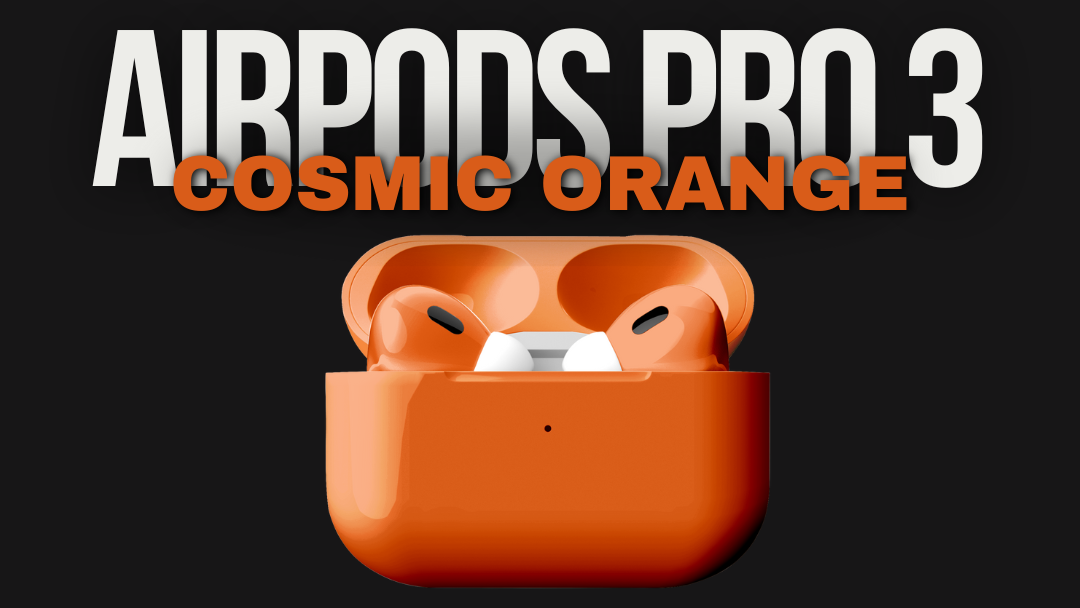 Cosmic Orange AirPods For iPhone 17 Pro & Pro Max | Craft by Merlin Cosmic Orange AirPods For iPhone 17 Pro & Pro Max | Craft by Merlin