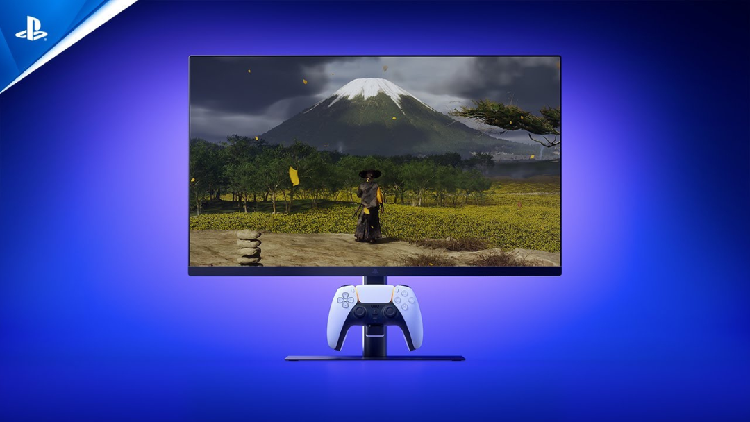 First Look at PlayStation’s New 27” Gaming Monitor with DualSense Charging Hook – The Ultimate Desktop Companion for PS5 and PS5 Pro Gamers