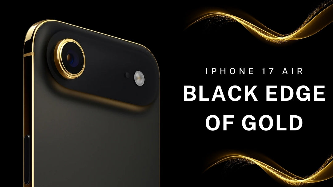 iPhone 17 AIR Black Edge of Gold | Craft by Merlin