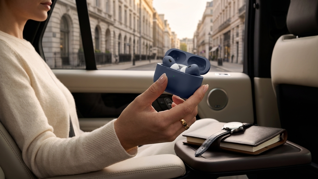 AirPods Pro 3 Bold Collection by Craft by Merlin featuring premium handcrafted custom color finishes in Indigo, Titanium, Graphite, Sierra Blue, Ultramarine, and Citrus for luxury desk and lifestyle setups.