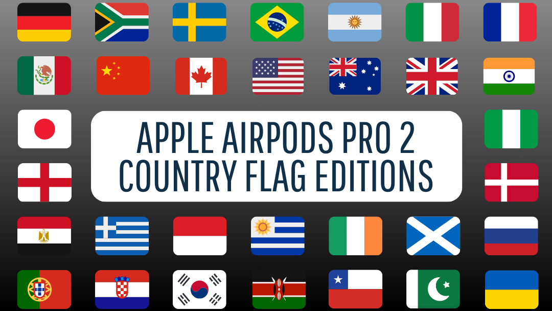 Apple AirPods Pro 2 Country Flag Editions – Custom Hand-Painted Pride by Craft by Merlin