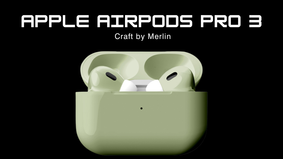 Customized AirPods Pro 3 by Craft by Merlin: Where Cutting-Edge Audio Meets Artisanal Craftsmanship