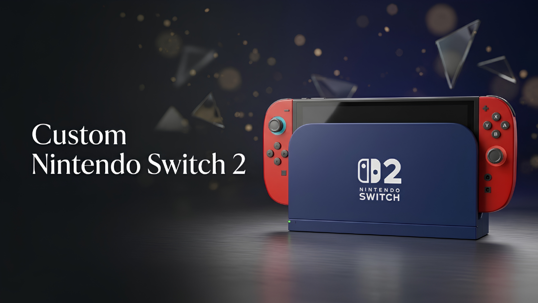 Hand-painted Nintendo Switch 2 artist edition with matching Joy-Con 2 controllers