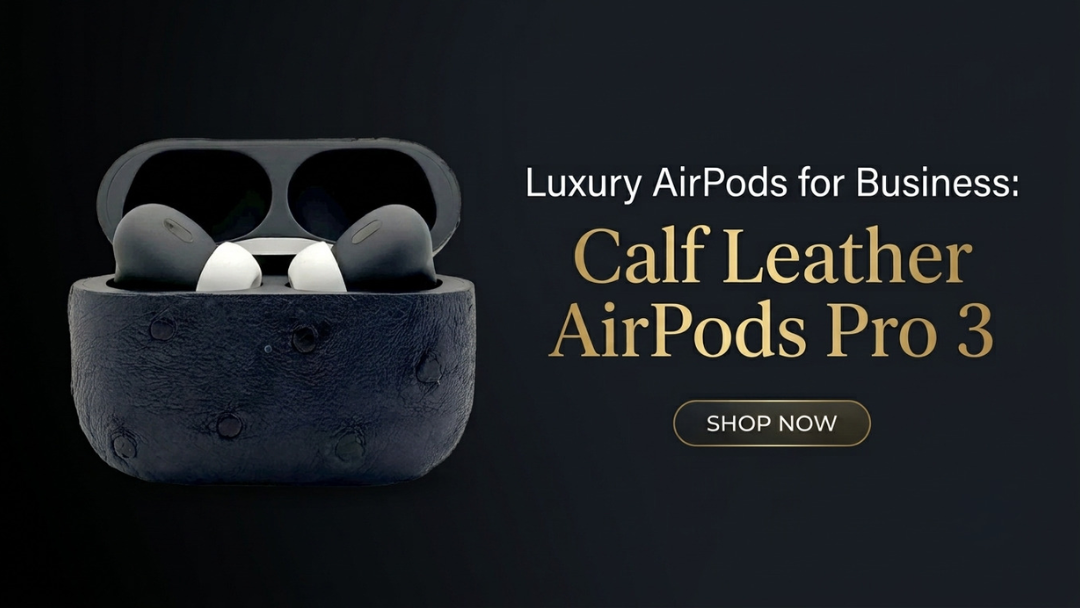 Luxury AirPods for Business Calf Leather AirPods Pro 3-Craft by Merlin