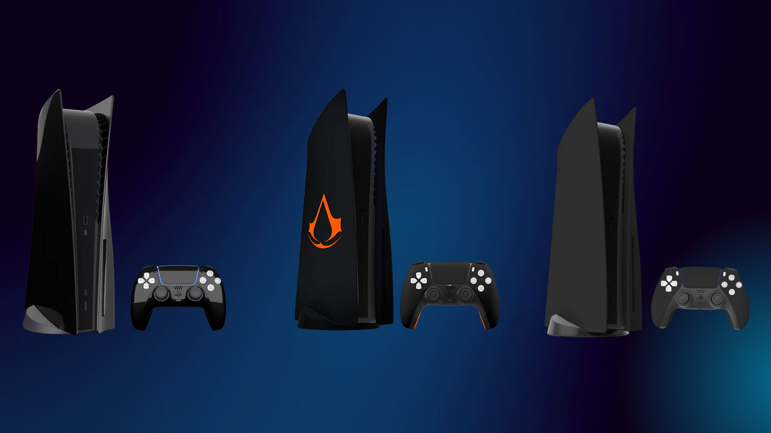 Midnight Black Collection of Sony PS5