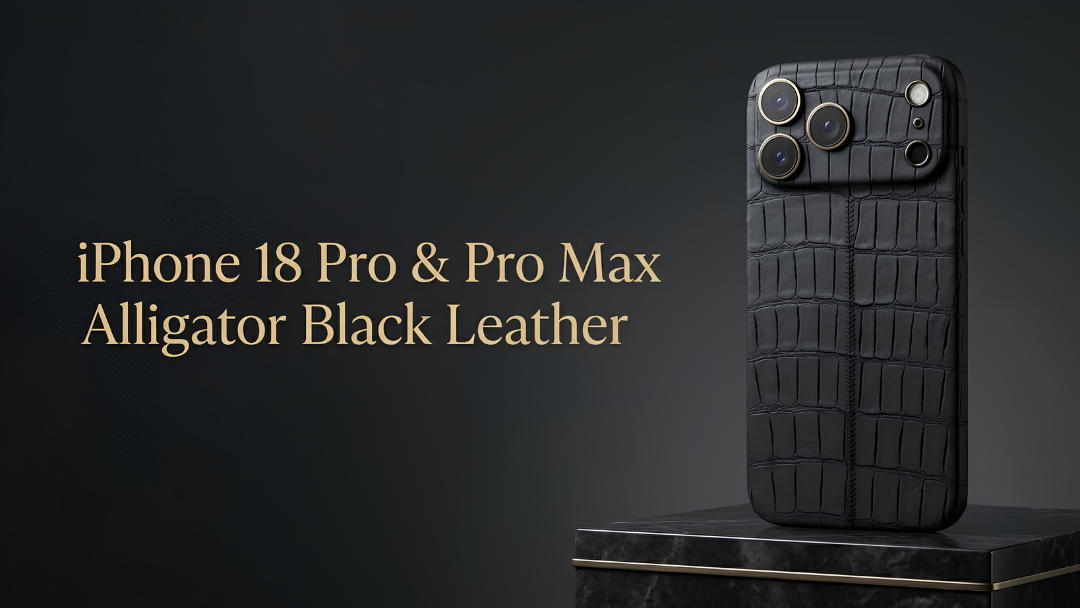 iPhone 18 Pro Black Alligator Leather Executive Style You Can Reserve Now