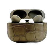 Apple AirPods Pro 3 Leather Alligator Olive Green
