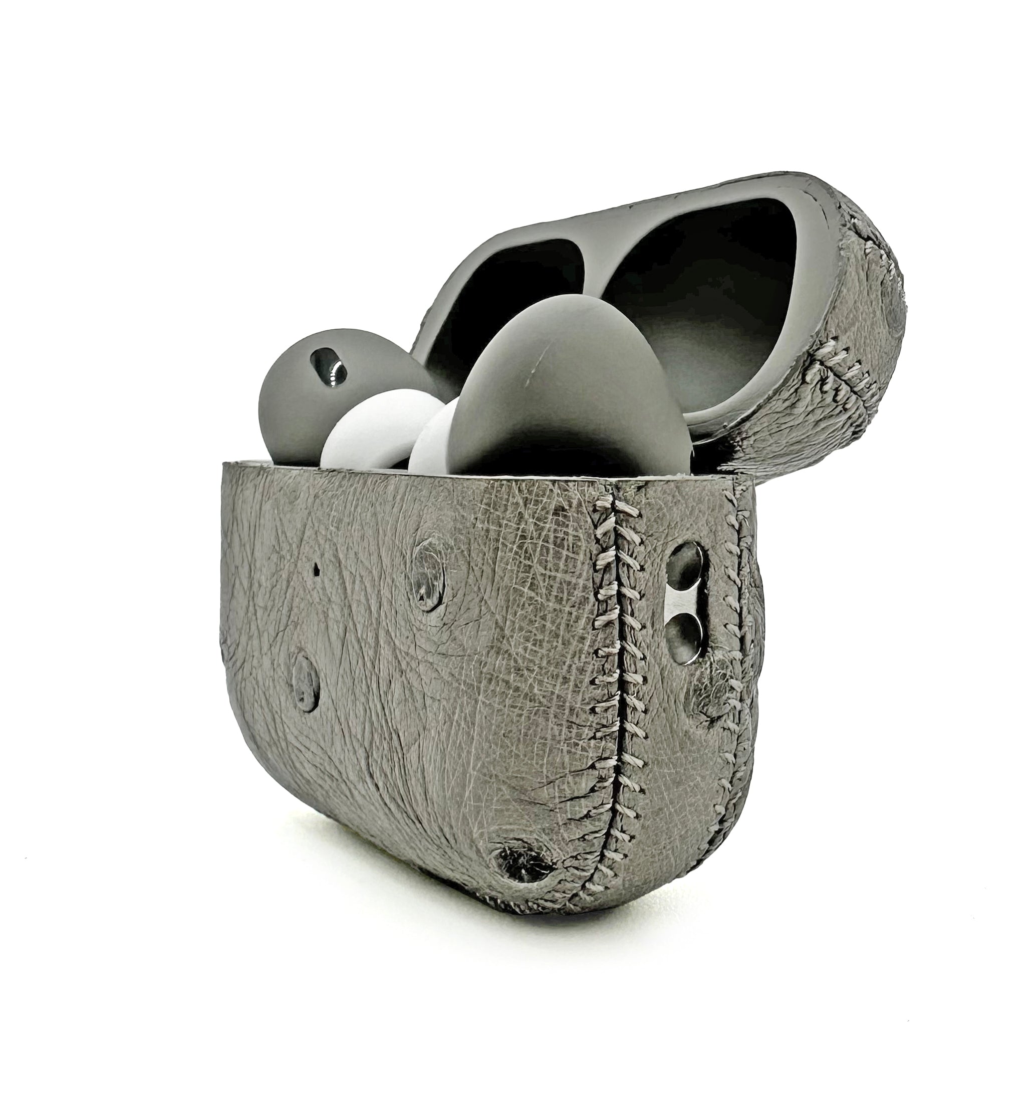Apple AirPods Pro 3 Leather Ostrich Dust