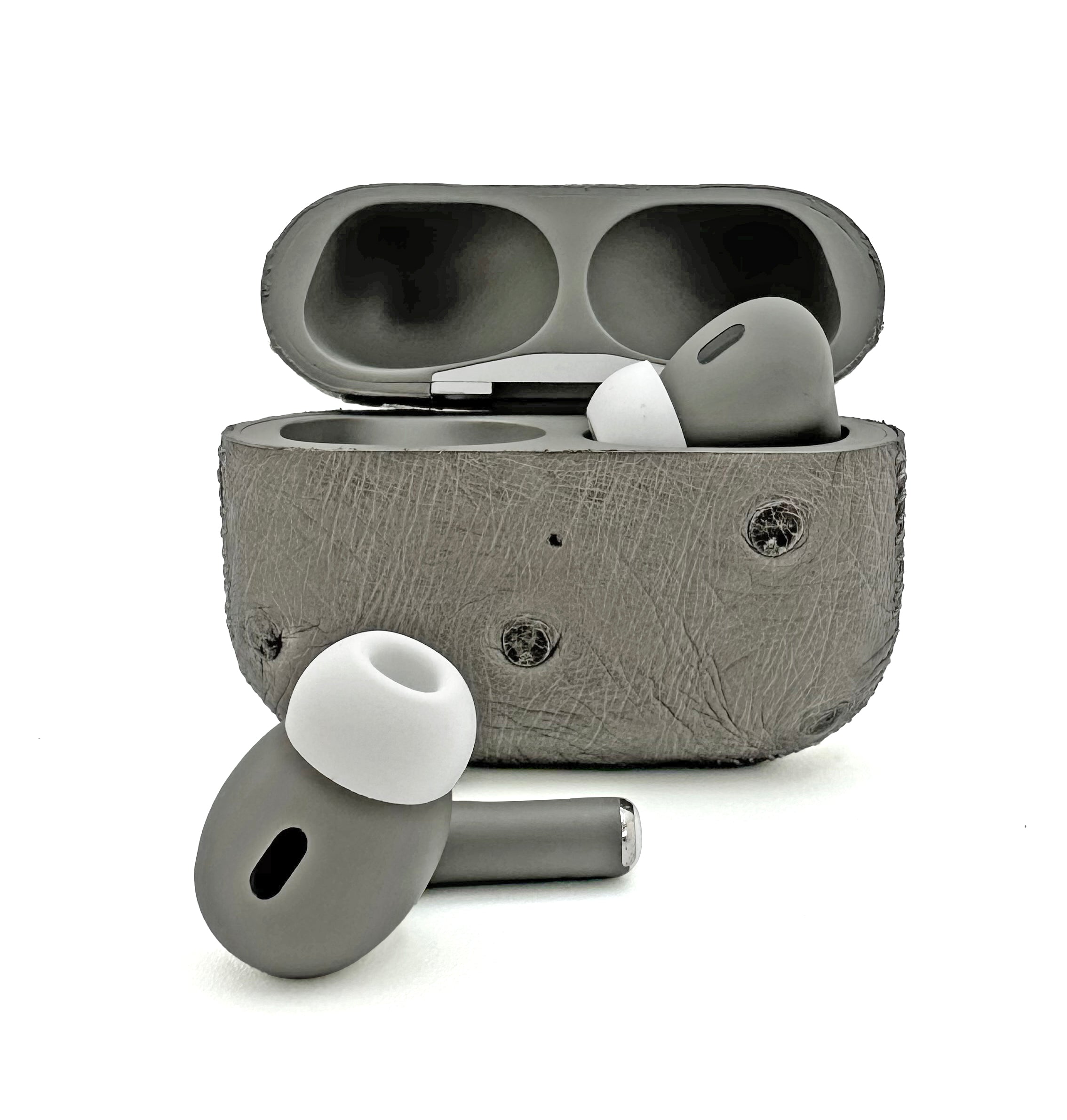 Apple AirPods Pro 3 Leather Ostrich Dust