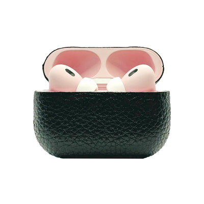 Apple AirPods Pro 3 Leather Calf Black with Pink
