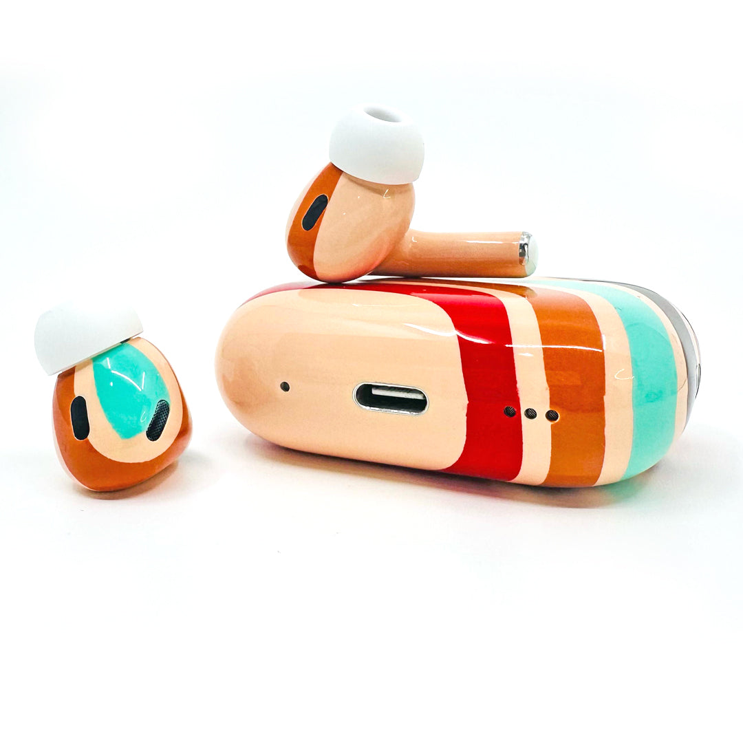 Apple AirPods Pro 2 80's Stripes