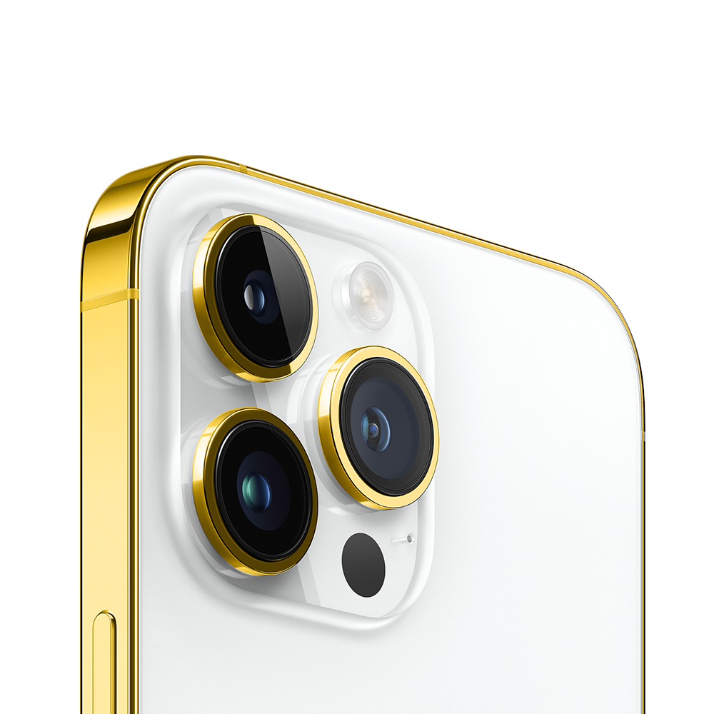 IPHONE 15 PRO MAX EDGE OF GOLD WHITE TITANIUM