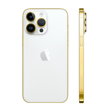 iPhone 15 Pro Max Edge of Gold White Titanium