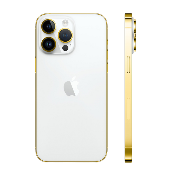 iPhone 15 Pro Max Edge of Gold White Titanium