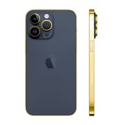 iPhone 15 Pro Max Edge of Gold Blue Titanium