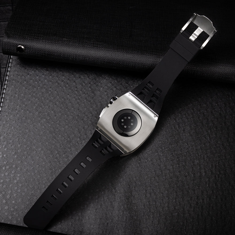 Apple Watch 45MM 0013 Rose Gold Accent Case with Black Strap