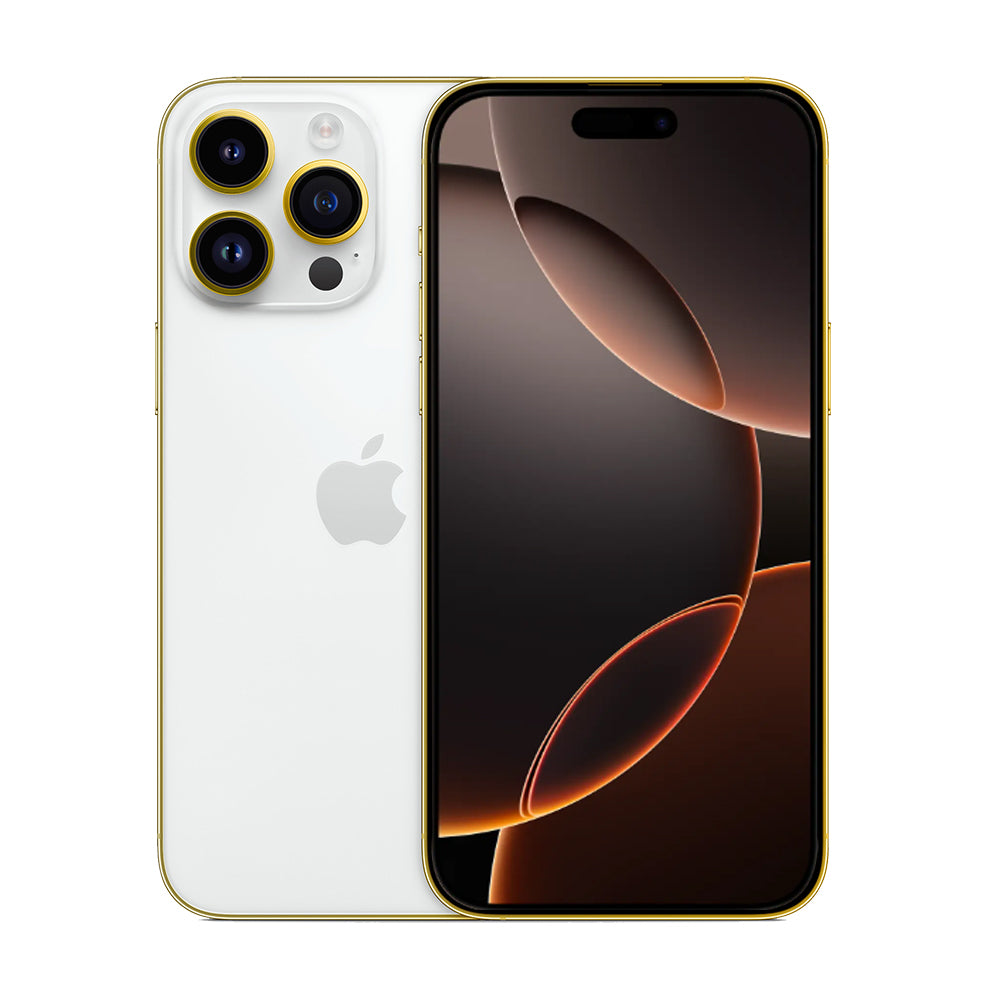 IPHONE 16 PRO MAX EDGE OF GOLD WHITE TITANIUM