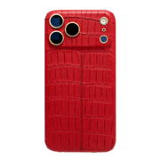 IPHONE 17 PRO MAX ALLIGATOR RED LEATHER EDITION