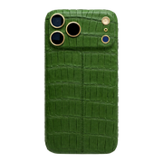 IPHONE 17 PRO MAX ALLIGATOR GREEN LEATHER EDITION