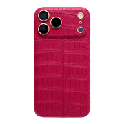 IPHONE 17 PRO MAX ALLIGATOR BERRY RED LEATHER EDITION