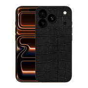 IPHONE 17 PRO ALLIGATOR GRAPHITE LEATHER EDITION