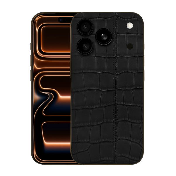 IPHONE 17 PRO MAX ALLIGATOR GRAPHITE LEATHER EDITION