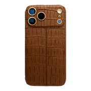 IPHONE 17 PRO MAX ALLIGATOR BROWN LEATHER EDITION