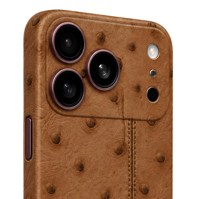 iPhone 18 Pro & Pro Max Ostrich Taupe Leather