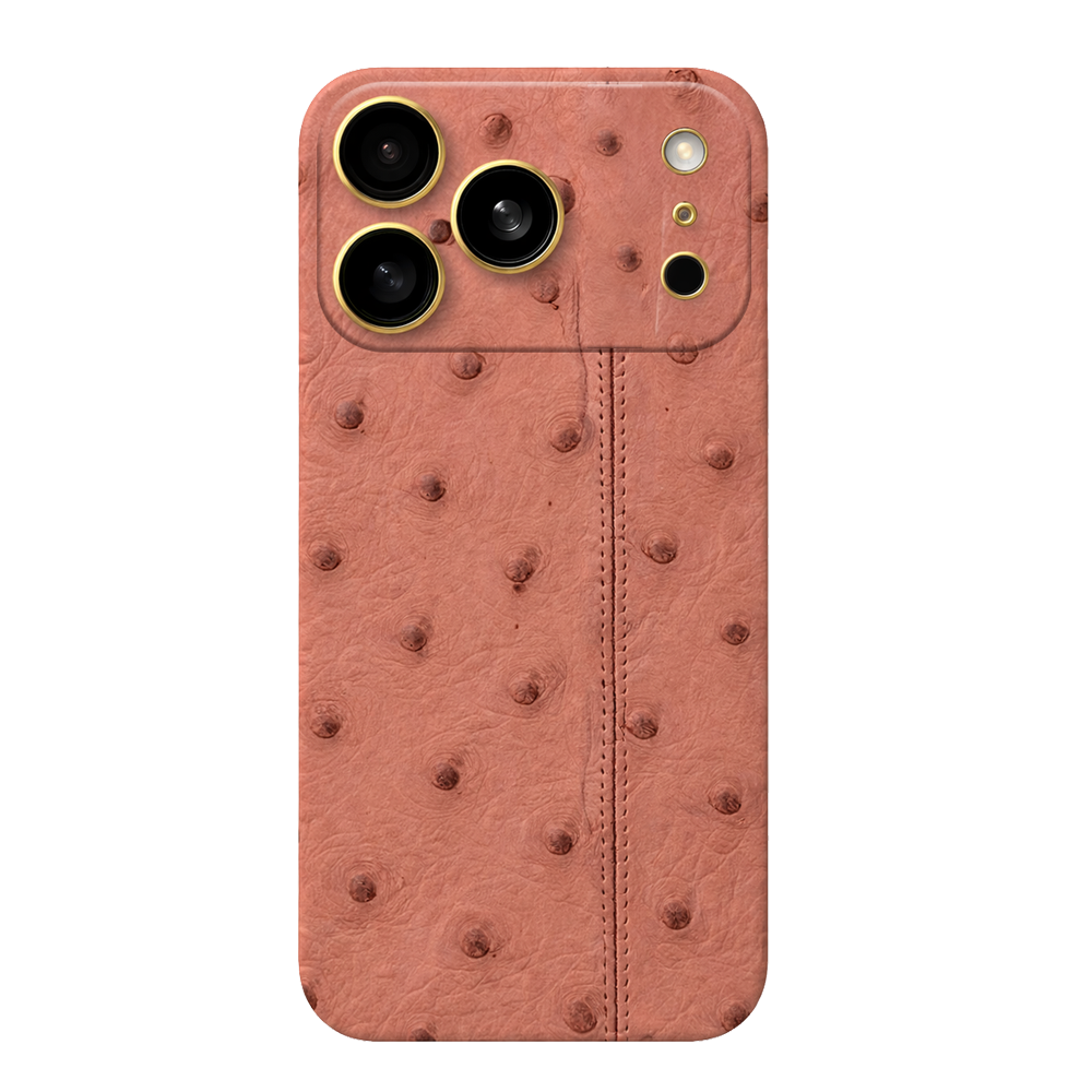 IPHONE 17 PRO OSTRICH PINK LEATHER EDITION
