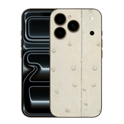 IPHONE 17 PRO MAX OSTRICH IVORY LEATHER EDITION