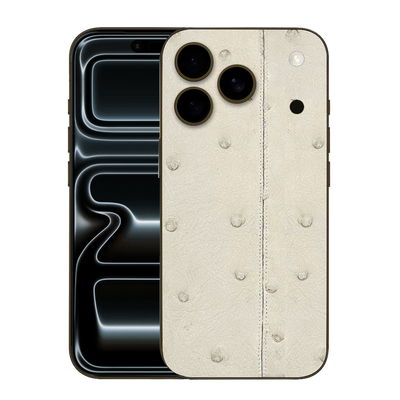 IPHONE 17 PRO OSTRICH IVORY LEATHER EDITION