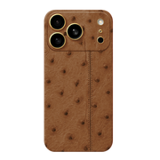 IPHONE 17 PRO MAX OSTRICH TAUPE LEATHER EDITION