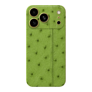 IPHONE 17 PRO MAX OSTRICH GREEN LEATHER EDITION