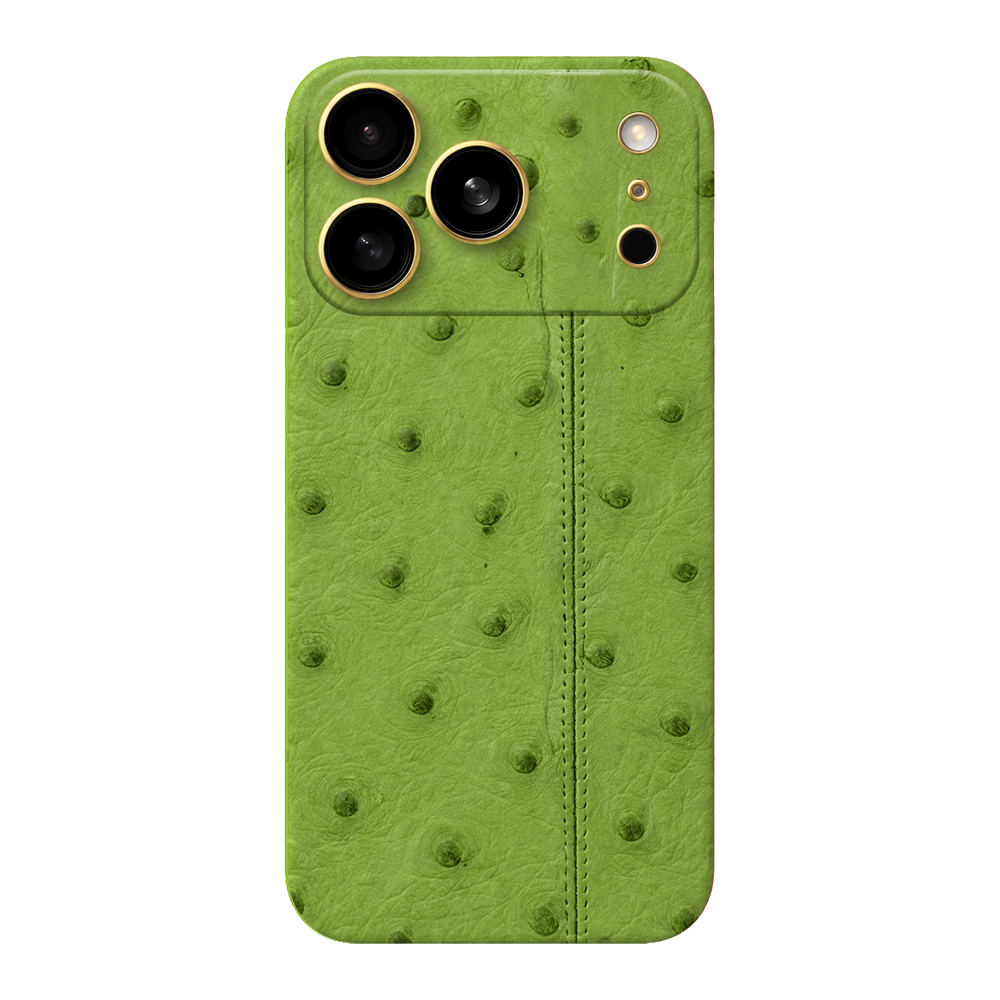 IPHONE 17 PRO OSTRICH GREEN LEATHER EDITION