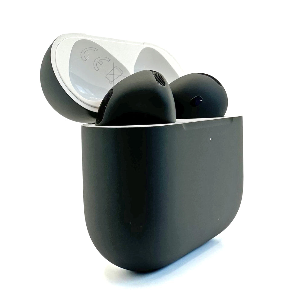 AirPods本体 シルバー・ブラック・マットブラック モルテンメタルヘッドフォンカバー | スタイリッシュなAirPods