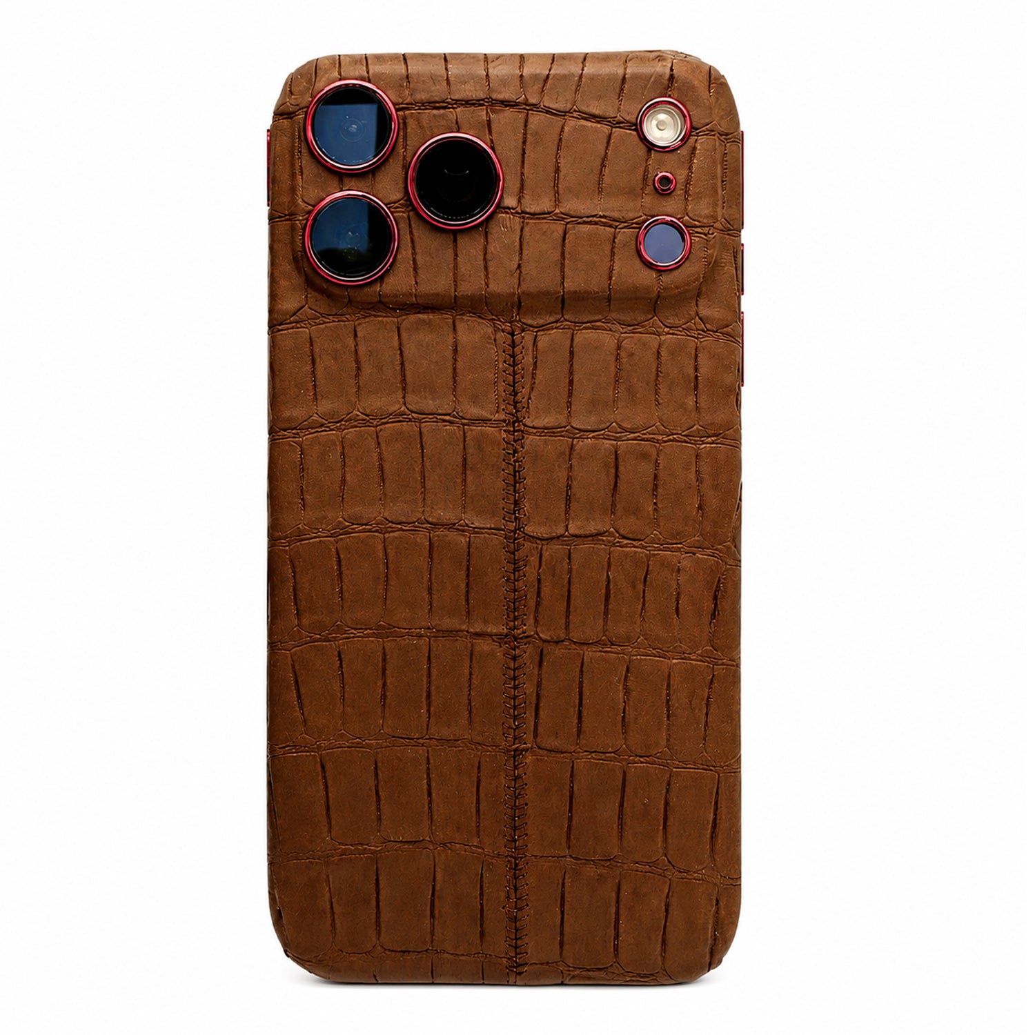 iPhone 18 Pro & Pro Max Alligator Brown Leather (e-Sim Only)
