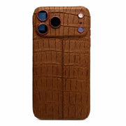 iPhone 18 Pro & Pro Max Alligator Brown Leather (e-Sim Only)