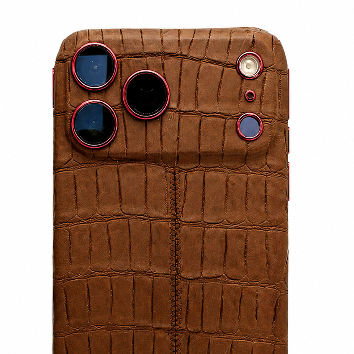 iPhone 18 Pro & Pro Max Alligator Brown Leather