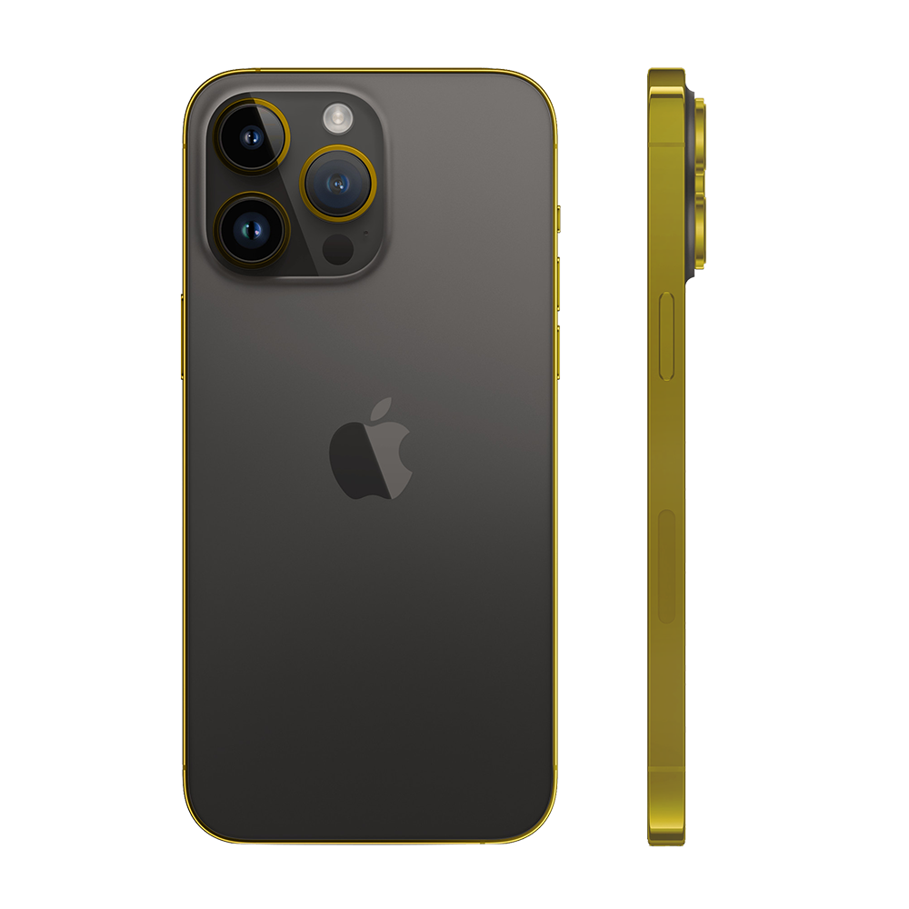 iPhone 15 Pro Max Edge of Gold Black Titanium