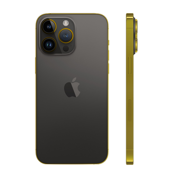 iPhone 15 Pro Max Edge of Gold Black Titanium