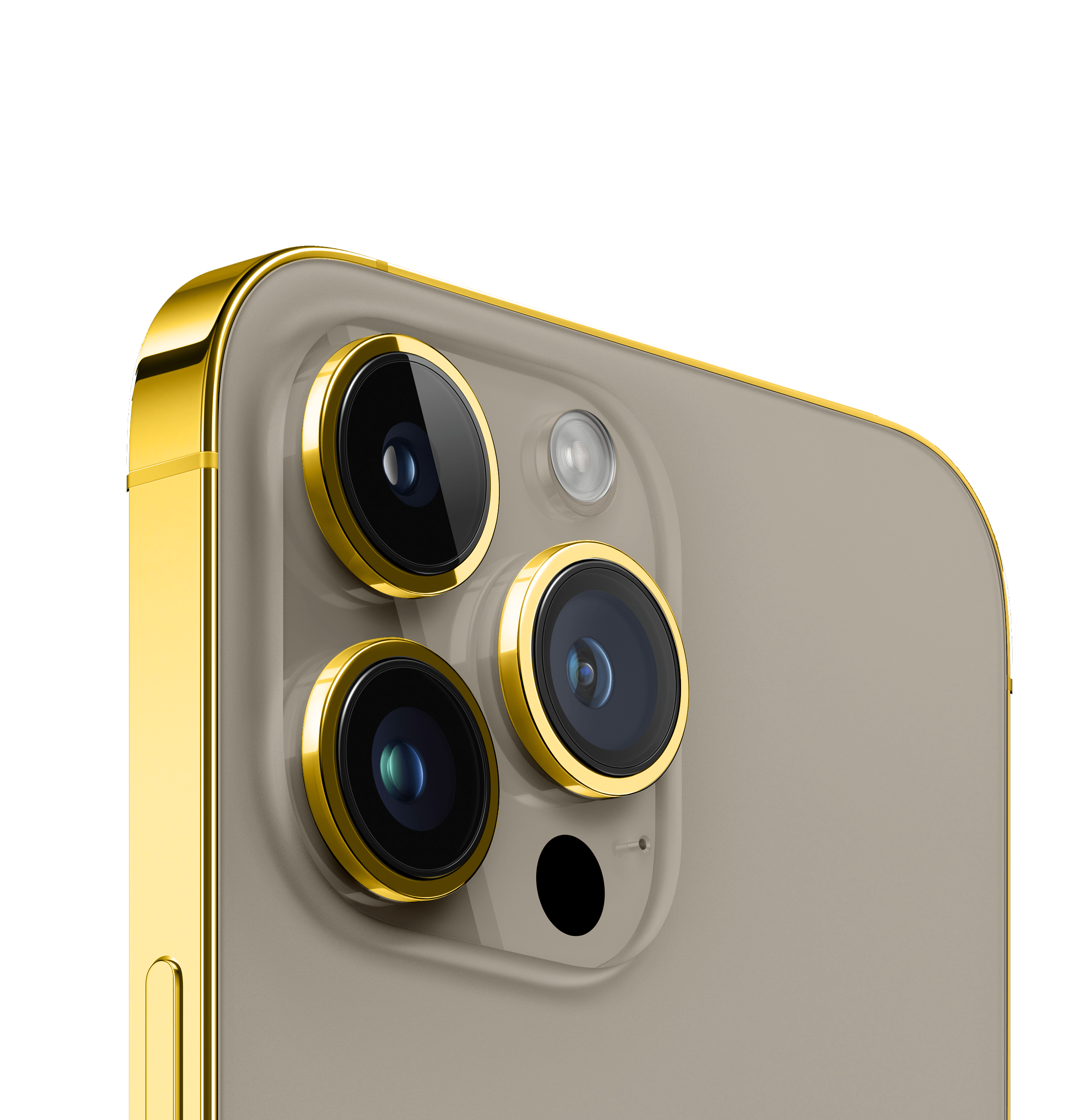 iPhone 15 Pro Max Edge of Gold Natural Titanium