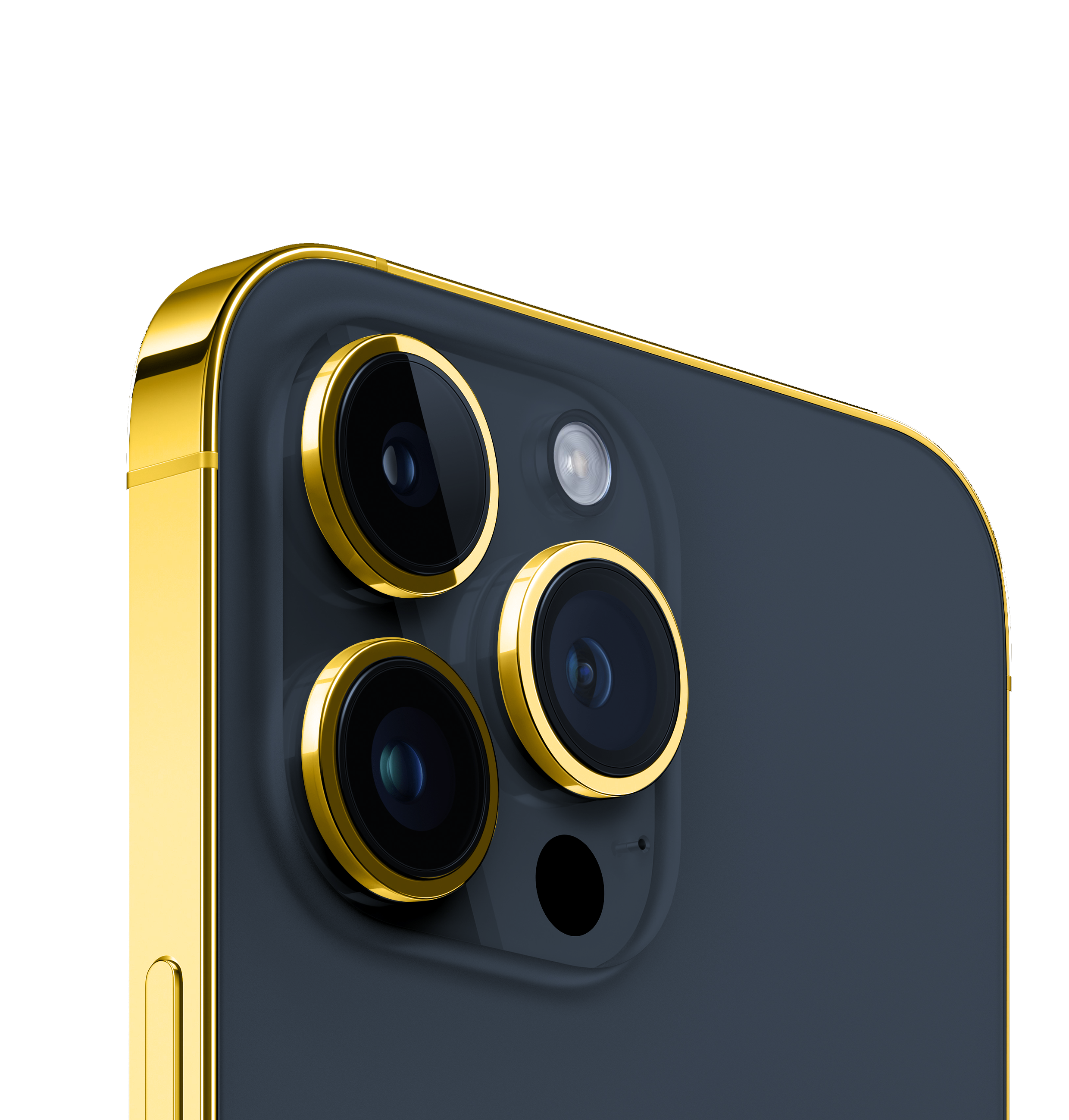 iPhone 15 Pro Max Edge of Gold Blue Titanium