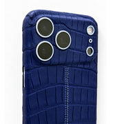 iPhone 18 Pro & Pro Max Alligator Blue Leather (e-Sim Only)