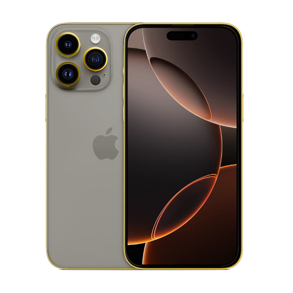 IPHONE 16 PRO MAX EDGE OF GOLD NATURAL TITANIUM