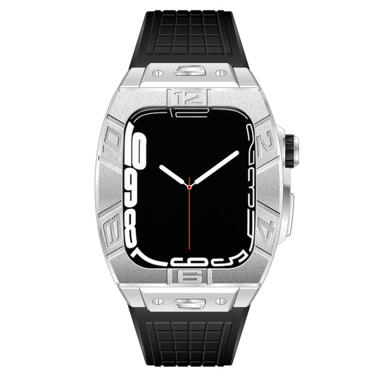 45MM 0013 SILVER CASE W/ BLACK STRAP