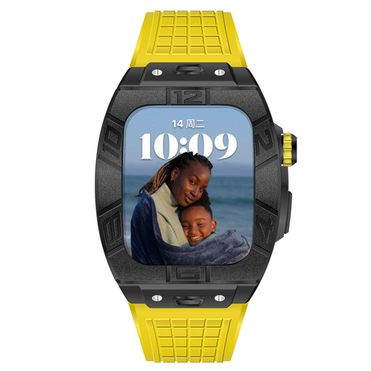 45MM 0013 BLACK CASE W/ YELLOW STRAP