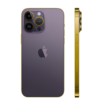 APPLE IPHONE 14 PRO 1TB 24K EDGE OF GOLD DEEP PURPLE