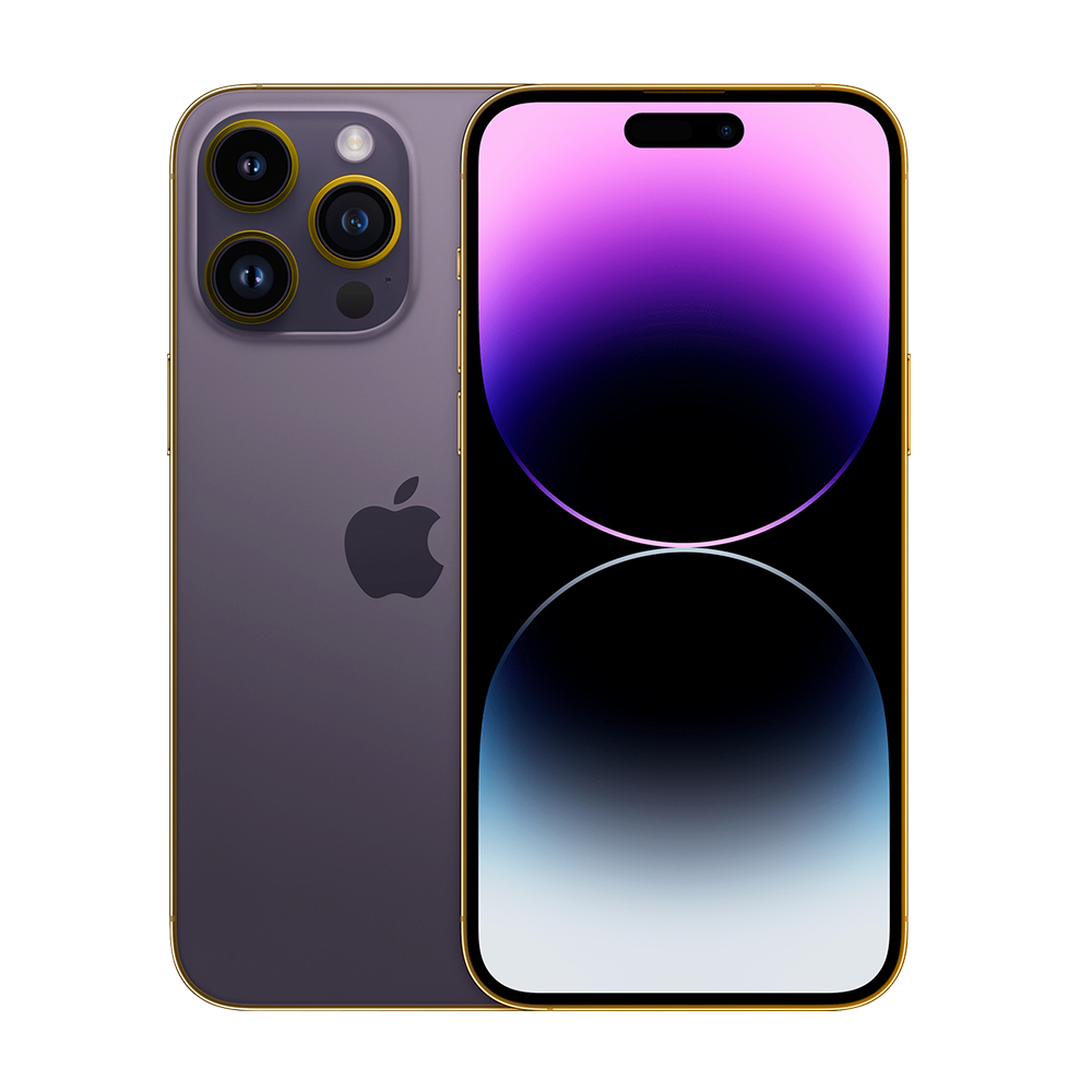 Apple iPhone 14 Pro Max 128GB 24K Edge of Gold Deep Purple