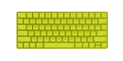 Apple Magic Keyboard Neon Green Edition