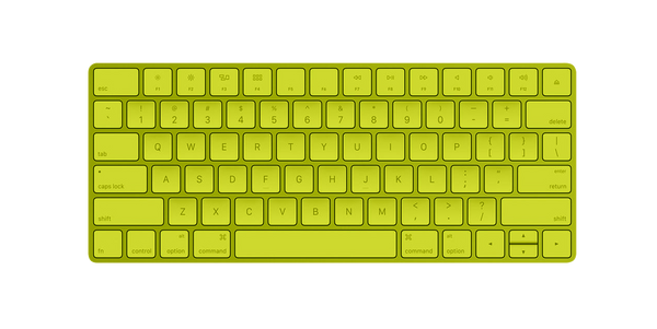 Apple Magic Keyboard Neon Green Edition